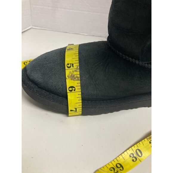 UGG Bailey Girls, Black Boots, Sz 3, Bow on side - Picture 7 of 12